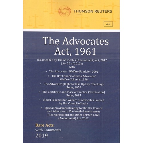 Thomson Reuters The Advocates Act, 1961 [Bare Acts with Comment]